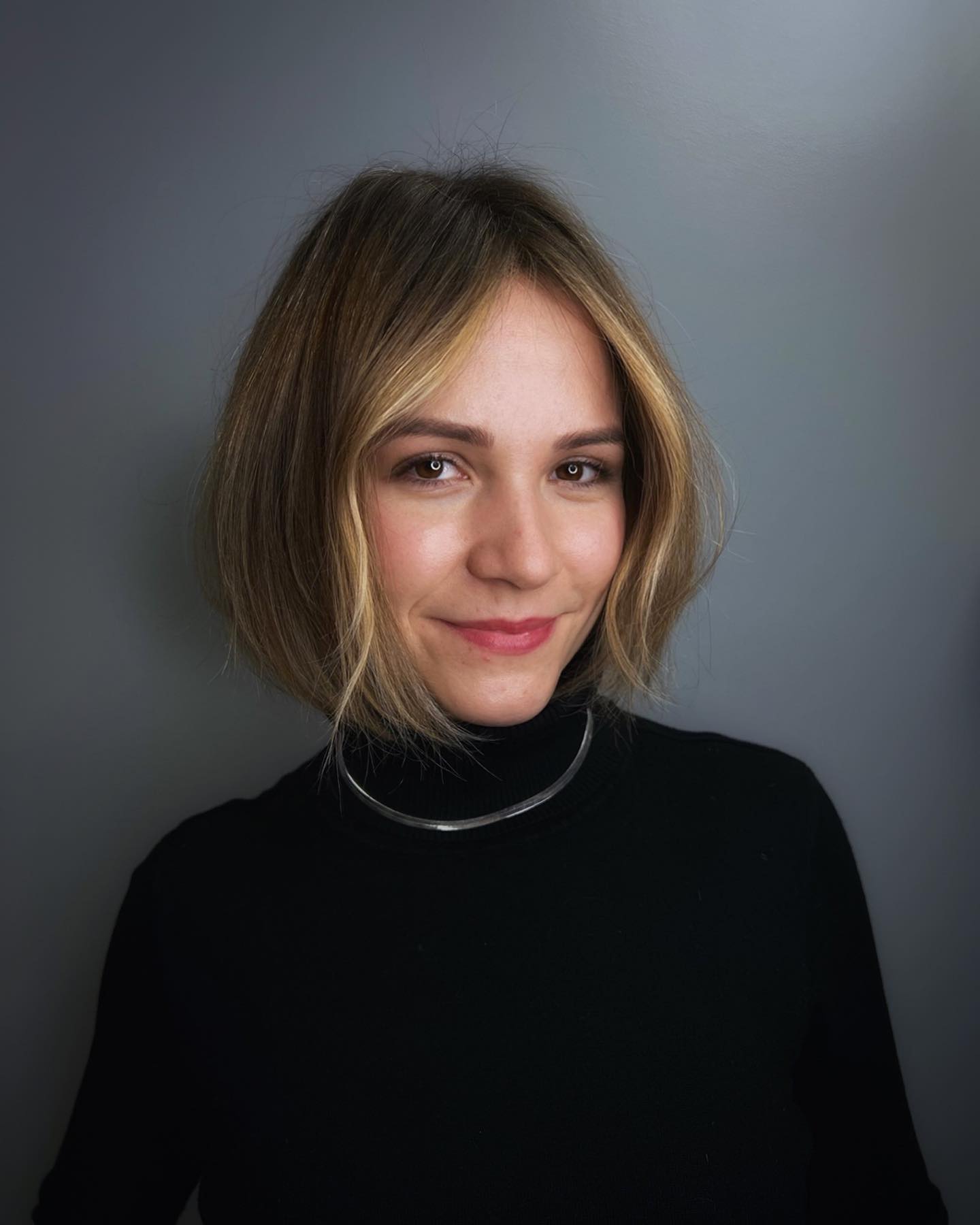 Blonde bob haircut