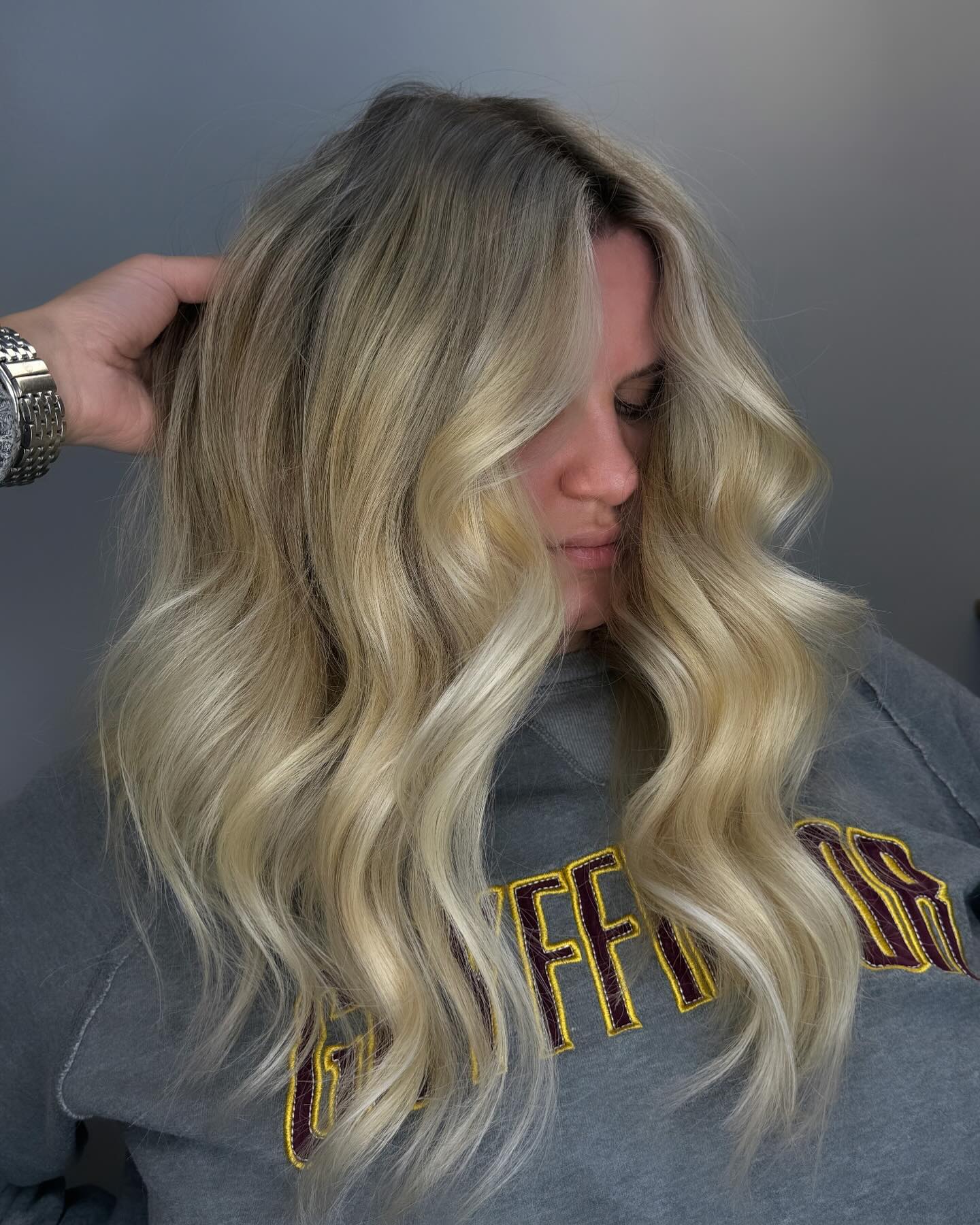 Scandi blonde hair